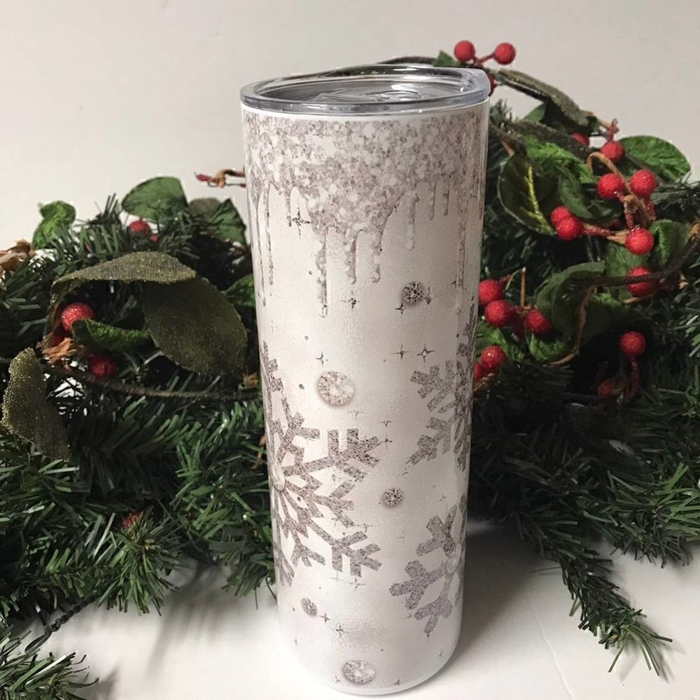 Christmas
snowflake 20 oz Tumbler  - Picture 3 of 5